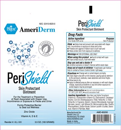 Principal Display and Drug Fact Panel - PeriShield 3.5oz tube